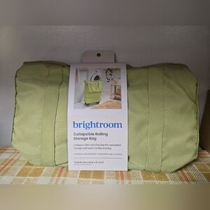Brightroom Collapsible Rolling Storage Bag Green